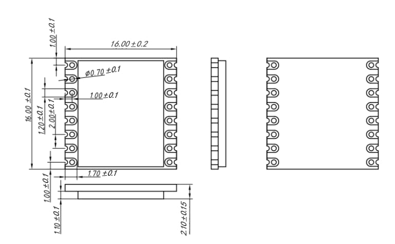 Lubeby Smart LoRa sx1276 Networking Transceivers, Compatible with RFM95W LoRa RF Chip Module LoRa1276-C1 915 Mhz x 2 PCS
