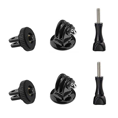 Alsukeay Tripod Adapter Mount with 1/4" Screw Camera Adapter Compatible with GoPro Hero 10 9 8 7 6 5 4 3 3+ 2 1 Session Black Silver SJ4000 SJ5000