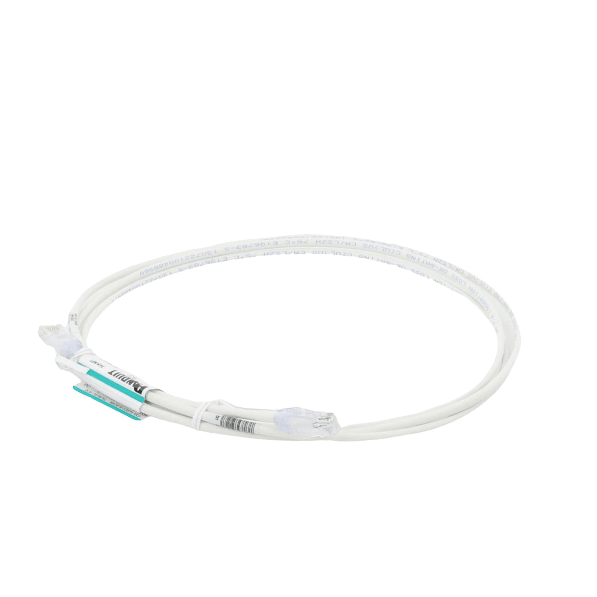 Panduit UTP28SP7 Patch Cord, Cat6, UTP, RJ45, Sol Copper, White, 7-Feet