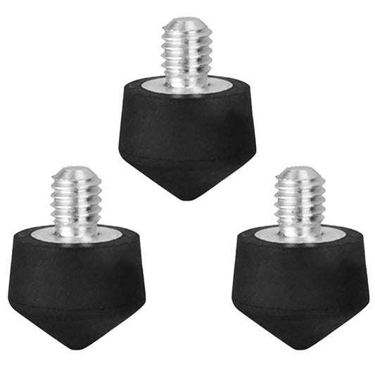 Foto&Tech 3 Pieces Universal Anti Slip Rubber Tripod Feet Compatible with Benro Gitzo Induro Kingjoy Manfrotto, Thread Tripod Foot Replacement