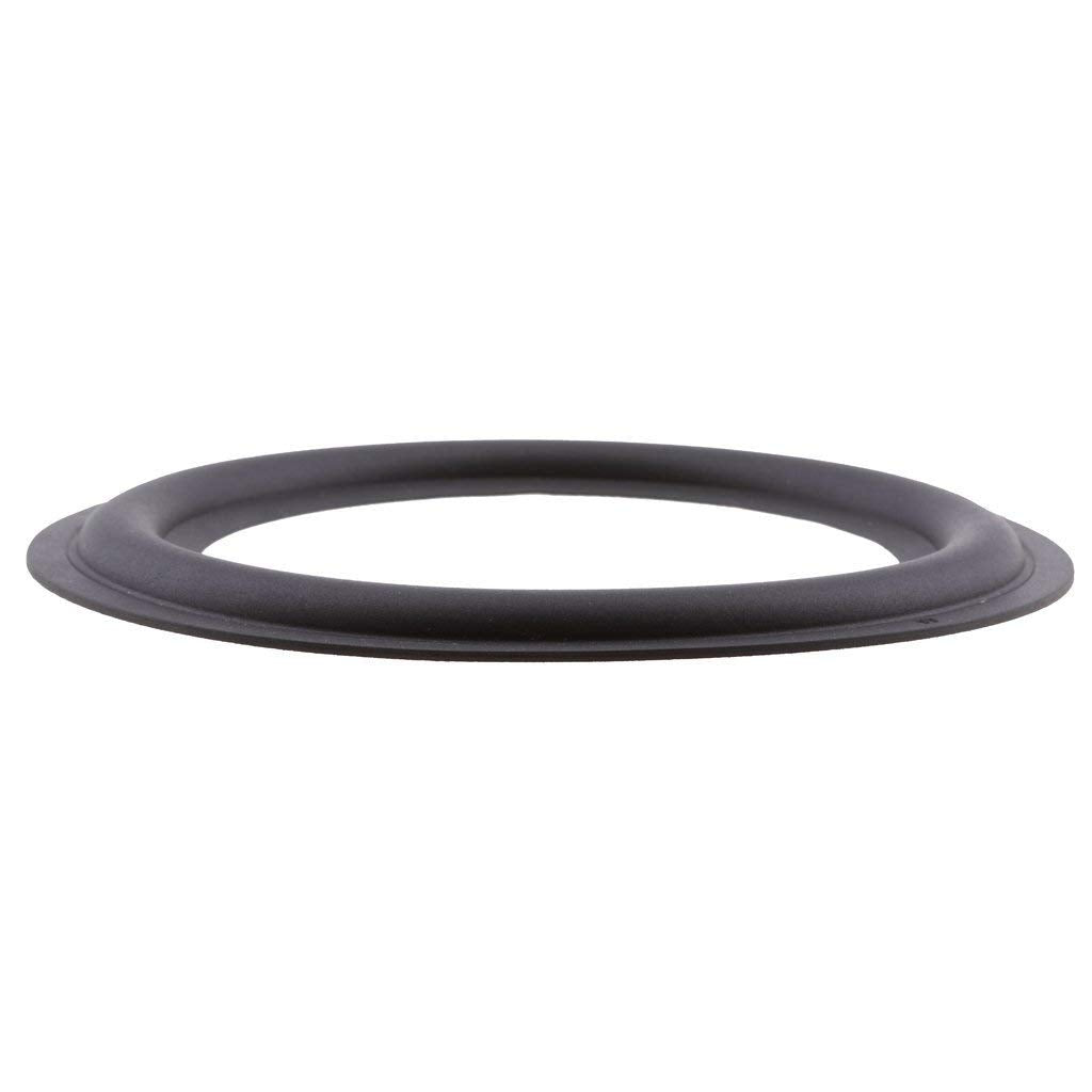LinaLife 2pcs 6 inch 6" Speaker Foam Surround Repair Kit, 156mm Perforated Rubber Edge Rings Replacement Parts Speaker Repair DIY Surround Repair