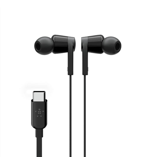 Belkin Wired Earbuds with USB-C Connector, Built-in Mic