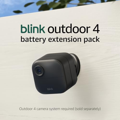 Blink Outdoor Battery Extension Pack - Accessory for Outdoor 4 and Outdoor 2K+ smart security camera, 4-year battery life, set up in minutes