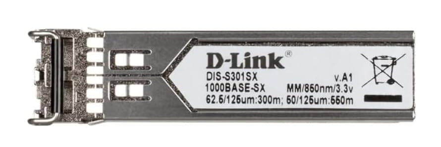 D-Link 1-Port Mini-GBIC SFP to 1000BaseSX Multi-Mode 550M Fiber Transceiver - (DIS-S301SX)