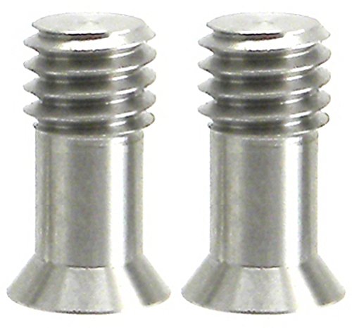 2 x 3/8" "Bullet Screw 19mm Small Head Flush Mount Stainless Steel/Tripod Clamp Hex SS
