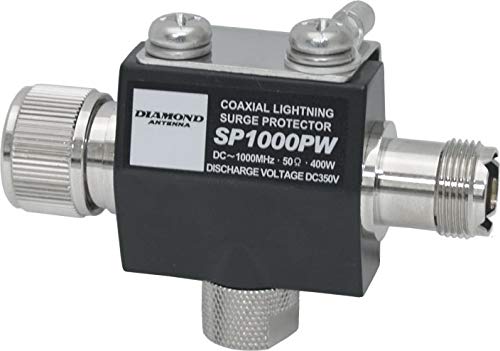 Diamond Antenna SP1000PW SP-Series Lightning Arrester High Voltage Protection Device for Mobile and Base Station Antennas Prevents Equipment Damage
