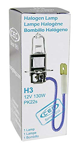 CEC Industries, Ltd. H3 130W Clear White Halogen Bulb
