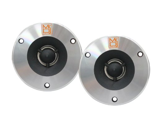Mr. Dj HDT500S Pair 4-Inch Titanium Bullet High Compression Tweeter with 54 Ounce Ferrite Magnet
