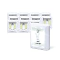 LitezAll COB LED Light Switch Night Light, 12-Pack 200 Lumen Wireless Battery Operated Wall Lights, Stick-On Switch Lights for Closets, Cabinets