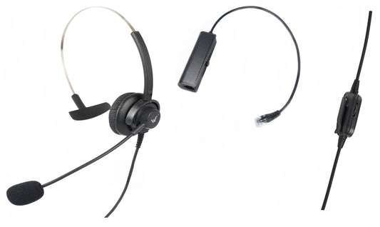 WirelessFinest Replacement for Headset Headphones with Adjustable Volume and Mute Control IP Telephone Cisco 7931 7940 7960 7970 7962 7975 7961 7971