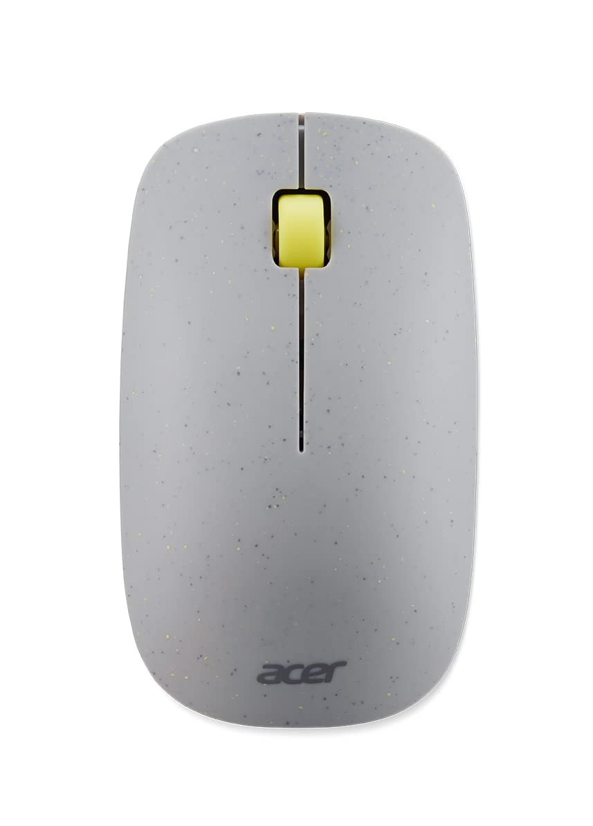 acer Vero 3 Button Mouse | 2.4GHz Wireless | 1200DPI | Made with Post-Consumer Recycled (PCR) Material | Certified Works with Chromebook | Gray