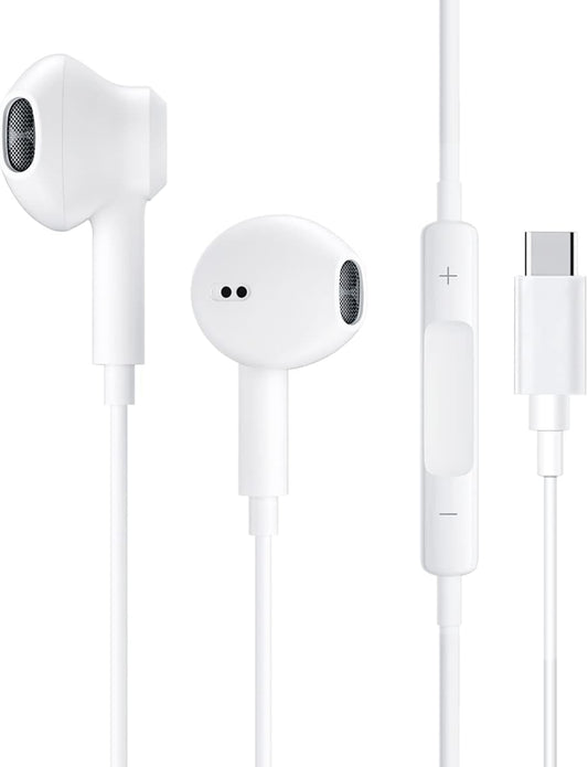 SHDKJXH 1 Pack USB c Headphones in Ear Wired Earbuds for iPhone 16 (1pack-Earphones Wired)