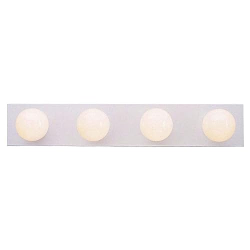 Westinghouse Lighting 6659500 Traditional Four-Light Indoor Vanity Light Fixture, White Finish