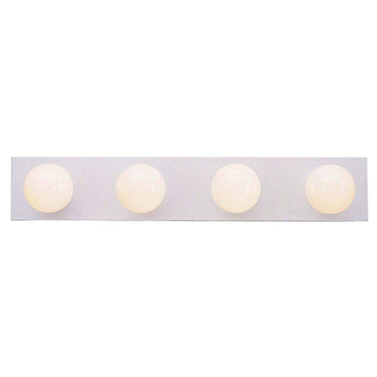 Westinghouse Lighting 6659500 Traditional Four-Light Indoor Vanity Light Fixture, White Finish