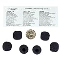 Compete Audio Small Microphone Windscreens (Microphone Covers) 6-Pack Headset/Lapel (Lavalier) Fitness Instructor/Gamer Pack Black