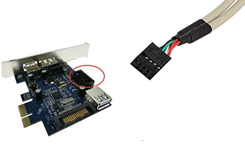 ?2-Pack Computer Cables & Connectors New 2 Port USB 2.0 Motherboard Rear Panel Expansion Bracket to IDC 9 Pin Motherboard USB Cable Host Adapter