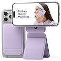 MOFT Phone Tripod Stand Selfie Stick for iPhone, Multi-Angles iPhone Stand, Lightweight & Portable Phone Holder, Strong Magnets, MOVAS Vegan Leather