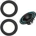 LinaLife 2pcs 6 inch 6" Speaker Foam Surround Repair Kit, 156mm Perforated Rubber Edge Rings Replacement Parts Speaker Repair DIY Surround Repair