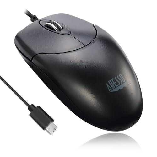 Adesso iMouse M6C-TAA USB Type-C Desktop Full Size Mouse TAA Certified