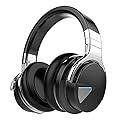 Qisebin E7 Active Noise Cancelling Headphones Bluetooth Headphones with Microphone Deep Bass Wireless Headphones Over Ear, Comfortable Protein…