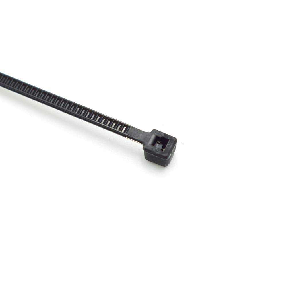 PHITUODA 3 x 200mm Multi-Purpose Nylon Zip Tie with Self Locking Cable Ties BLACK 200Pcs
