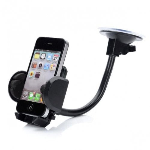Universal Rotating Car Mount Windshield Window Phone Holder Cradle for Cricket Huawei Mercury, Huawei Mercury Ice, Huawei Pillar, Kyocera Rio E3100