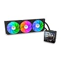 Thermaltake TH360 V3 Ultra ARGB CPU Liquid Cooler; Intel/AMD; 1x360mm 500~2500rpm Single Frame ARGB Fan; 3.95" TFT 720x720p LCD; Rotatable Pump Head