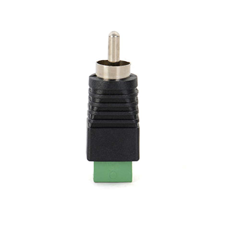 AILTECK Phono RCA Male Plug to AV Screw Terminal Audio Video Connector Speaker Wire to RCA Adapter 4-Pack