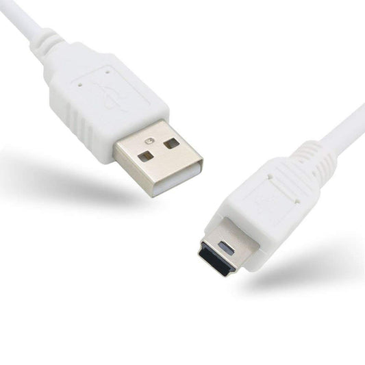 3Ft Old-Style USB-A to Mini-B (Type B) Trapezoid Charger / Charging Cable, Cord for Cameras, PS3 Controller, PSP, TI-84 CE Plus, MP3, Garmin, Leapfrog