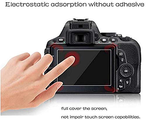 PCTC [ 2 packs ] Z50 Tempered Glass Screen Protectors for Nikon z50 z 50 Mirrorless Digital Camera, 0.3mm 9H Hardness Ultra Clear Tempered Glass