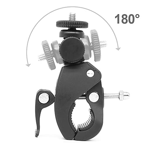 Acxico 1Pcs Bike Motorbike Handlebar Mount Clamp Stand Bracket Holder for GoPro Camera