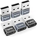 FlyCoco 6 Pack USB to USB C Adapter, USB C Female to A Male Adapter Plug Converter USB C for Apple Watch Ultra 9 10, iPhone 16 15 14 13 Plus Pro Max…