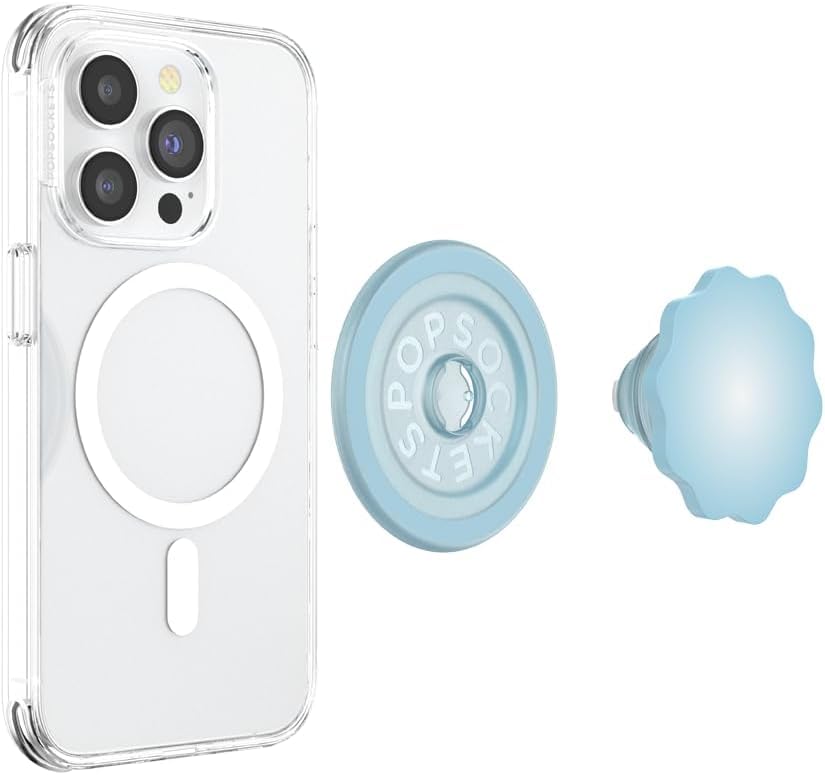 PopSockets Phone Grip for MagSafe, Magnetic Holder, Phone Stand - Blue Sigh