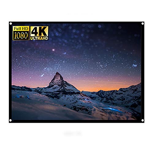 Eboxer 60 inch Anti Crease Projector Screen 4:3 Foldable Projection Screen, Double Sided Projection Curtain, Projector Movies Screens for Home Theater