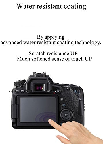 Healingshield Screen Protector Oleophobic AFP Clear Film Compatible for Canon Camera EOS-80D [2pcs]