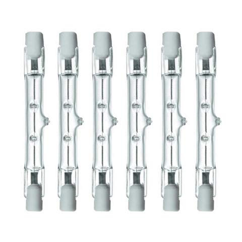Xtricity T3 J Base Bulb Double Ended RSC Base Halogen Light Bulbs 75 watt, 500Lumens, 130V, 2700K Soft White, Dimmable, 78 MM, (6 Pack)