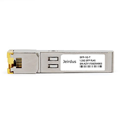 Jeirdus for Intel E1GSFPT-A, 1000Base-T Copper SFP Transceiver, 100m, RJ45 Connector