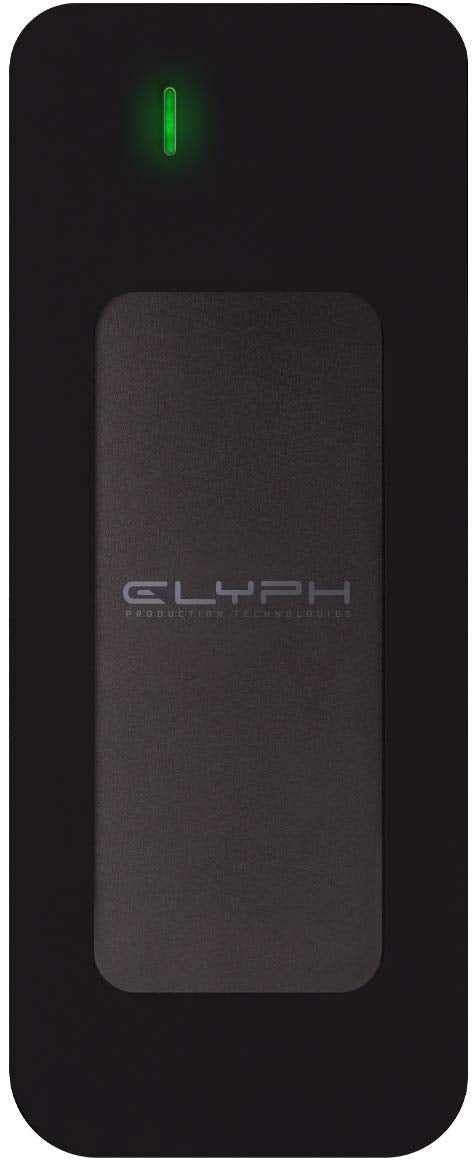 Glyph Atom SSD (External USB-C, USB 3.0, Thunderbolt 3) (500GB, Black)