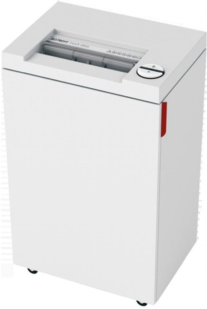 MBM DSH0064 Destroyit 2445 P-2 Strip-cut Deskside Paper Shredder, 3/16" (4mm) Strip Width, 27 ft./minShred Speed, 9 gal. Shred Volume, 12-14 Sheet