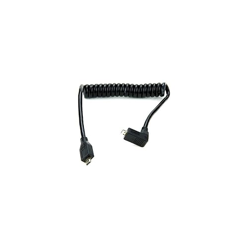 Atomos ATOMCAB005 Coil Right Angled HDMI Cable Micro HDMI to Micro HDMI