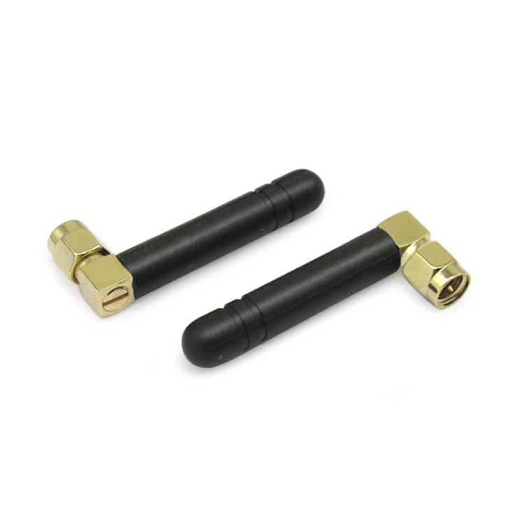 Mini Dual Band WiFi 6 2.4GHz 5GHz 5.8GHz MIMO 802.11 b/g/n/ac/ax RP-SMA Male Right Angle Antenna for FPV WiFi Bluetooth USB Adapter 6E PCIe Card Mini