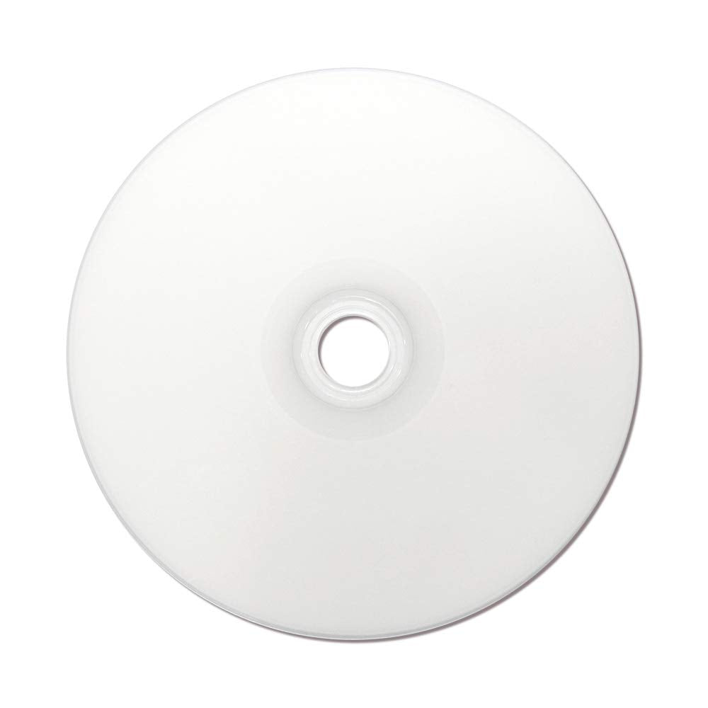PlexDisc CD-R 700MB 52X White Inkjet Hub Printable Discs | 100 Pack Cake Box (FFP) | Blank CDs for Burning Music, Photos, Data | Writable Recordable
