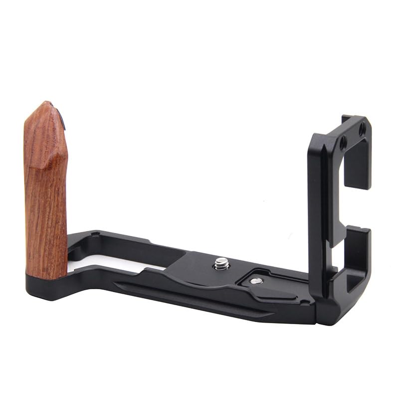M-REMOTE Quick Release L Plate Bracket Holder Hand Grip for Fuji XT5 Grip Camera for Arca Swiss Tripod Head Special l-Shaped Board of Wooden Handle