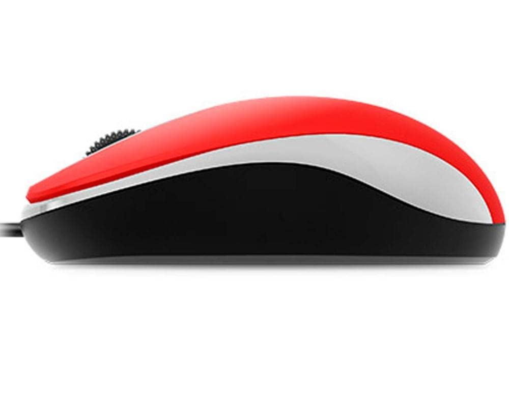 Genius DX-110 PC Mouse, PC/Mac, 2 Ways, Red, 31010116104