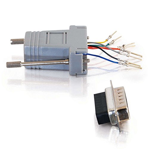 C2G 02926 RJ45 to DB15 Male Modular Adapter, Gray 1.5 Inch