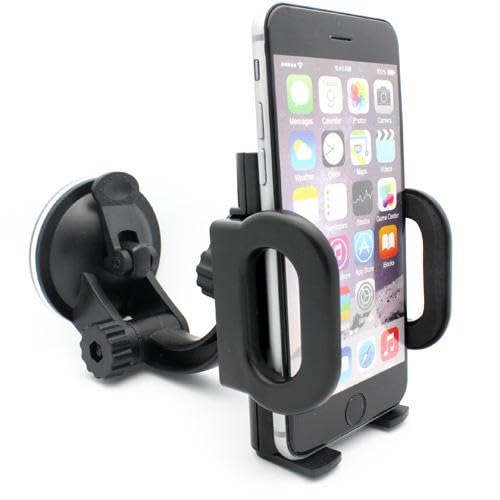 Fonus Car Mount Windshield Holder Compatible with iPhone 16/Pro/Max/Plus, Glass Cradle Swivel Dock Suction