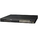 Lorex 16 Port PoE+ Switch for IP Security Camera Systems, Power Over Ethernet Switch for High Speed Transmission, Adds 16 Channels to Existing NVR