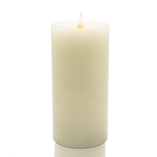 HVTDECOR Flameless LED Candles, Realistic Flickering Flame, Set of Multiple (Ivory, 6 Inch)