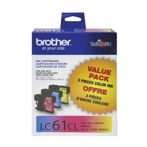 Brother LC613PKS Ink Cartridge - Color OEM 3PK (LC61C+ LC61M+ LC61Y)1