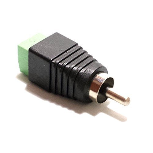 Liimevvon Lemoy 10-Pack Phono RCA Male and Female Plug to AV Screw Terminal Audio/Video Connector Adapter (5 Male & 5 Female)